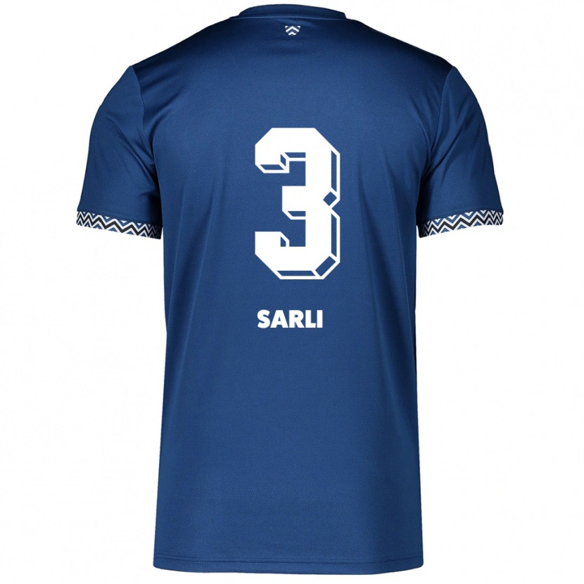 Danxen Niño Camiseta Semih Sarli #3 Azul Marino Blanco 1ª Equipación 2025/26 La Camisa México