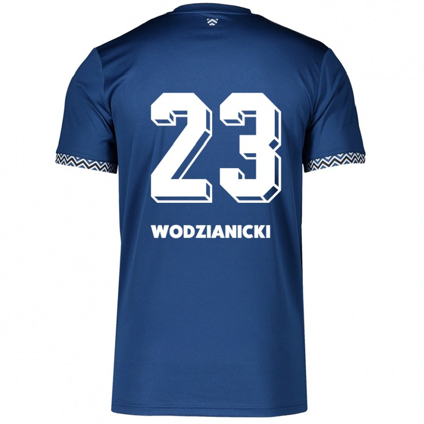 Danxen Niño Camiseta Bartosz Wodzianicki #23 Azul Marino Blanco 1ª Equipación 2025/26 La Camisa México