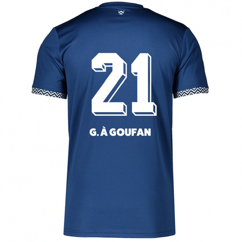 Danxen Niño Camiseta Marc Gouiffe À Goufan #21 Azul Marino Blanco 1ª Equipación 2025/26 La Camisa México
