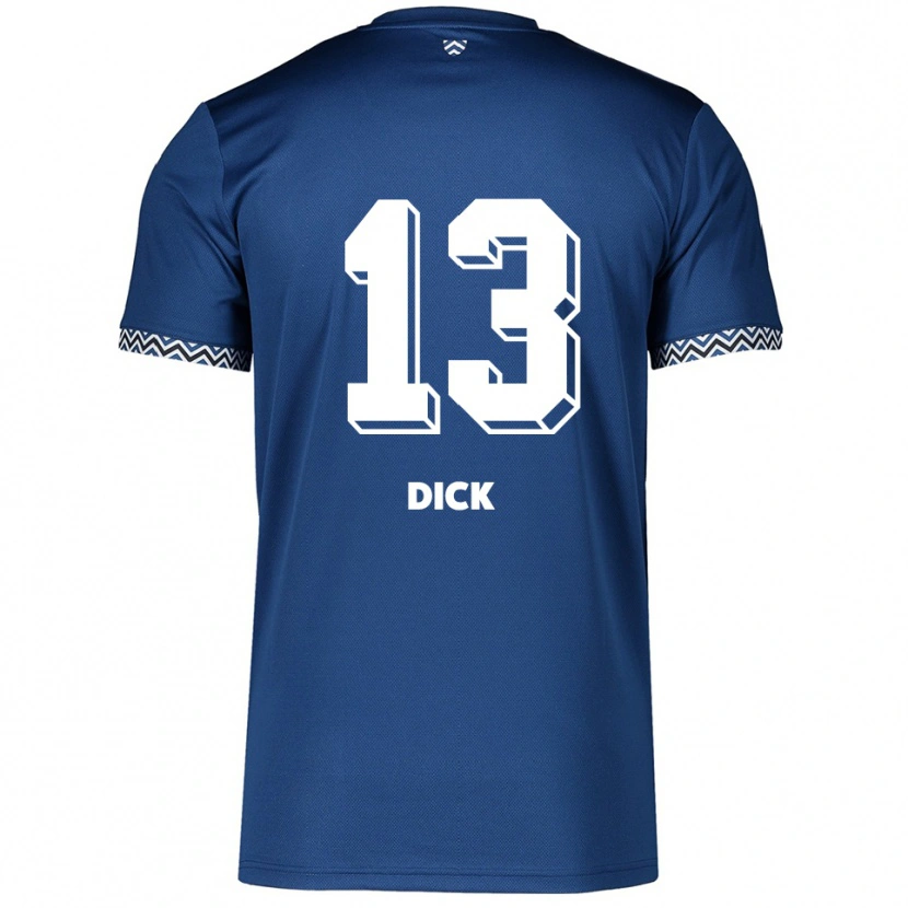 Danxen Niño Camiseta Lukas Dick #13 Azul Marino Blanco 1ª Equipación 2025/26 La Camisa México