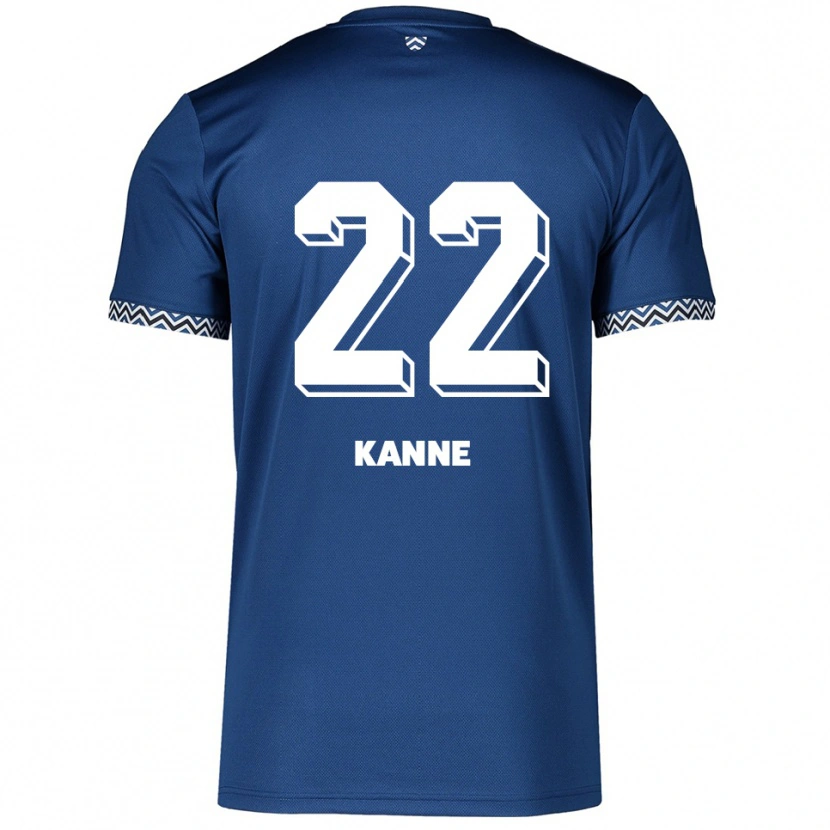 Danxen Niño Camiseta Louis Kanne #22 Azul Marino Blanco 1ª Equipación 2025/26 La Camisa México