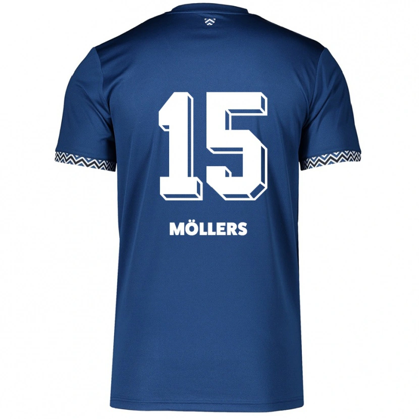 Danxen Niño Camiseta Niklas Möllers #15 Azul Marino Blanco 1ª Equipación 2025/26 La Camisa México