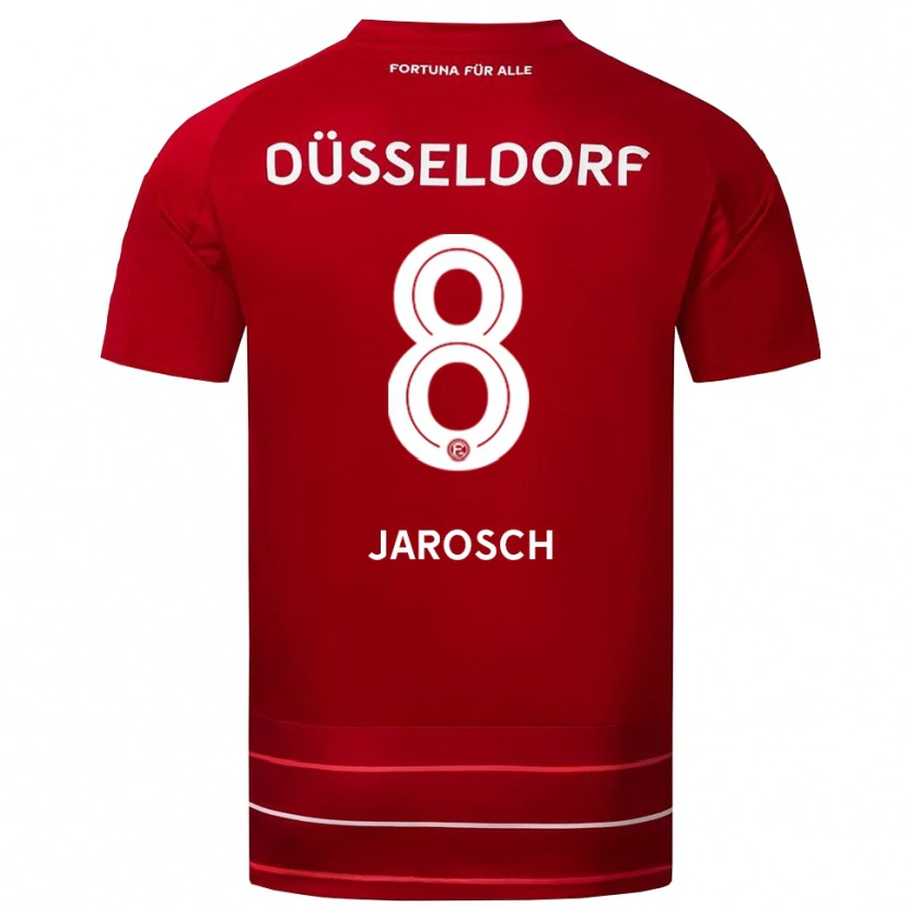 Danxen Niño Camiseta Marek Jarosch #8 Rojo Blanco 1ª Equipación 2025/26 La Camisa México