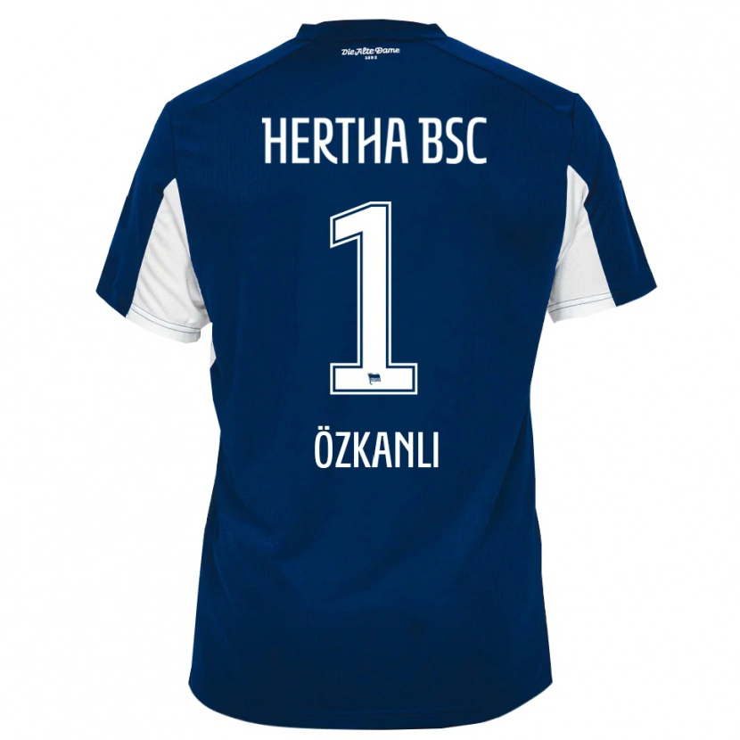 Danxen Niño Camiseta Burak Özkanli #1 Blanco Azul 1ª Equipación 2025/26 La Camisa México
