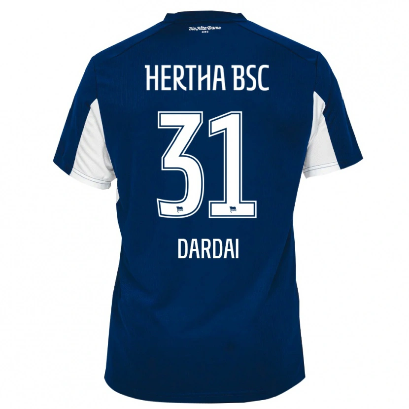 Danxen Niño Camiseta Márton Dárdai #31 Blanco Azul 1ª Equipación 2025/26 La Camisa México