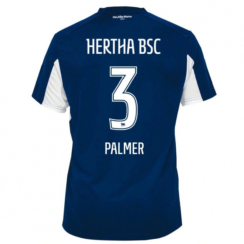 Danxen Niño Camiseta Nelly Palmer #3 Blanco Azul 1ª Equipación 2025/26 La Camisa México