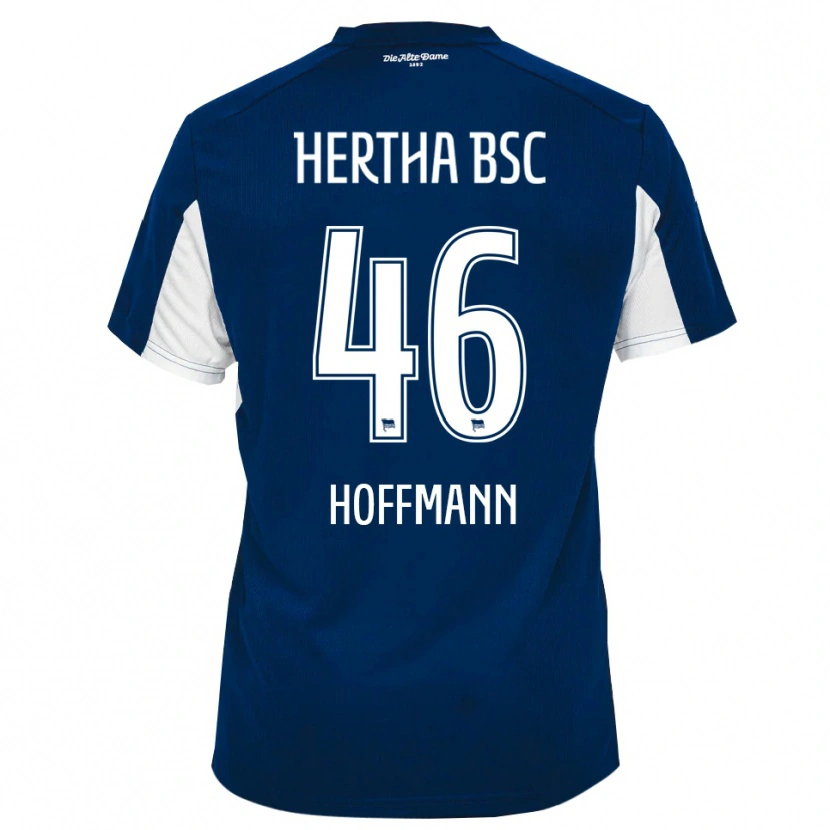 Danxen Niño Camiseta Tim Hoffmann #46 Blanco Azul 1ª Equipación 2025/26 La Camisa México