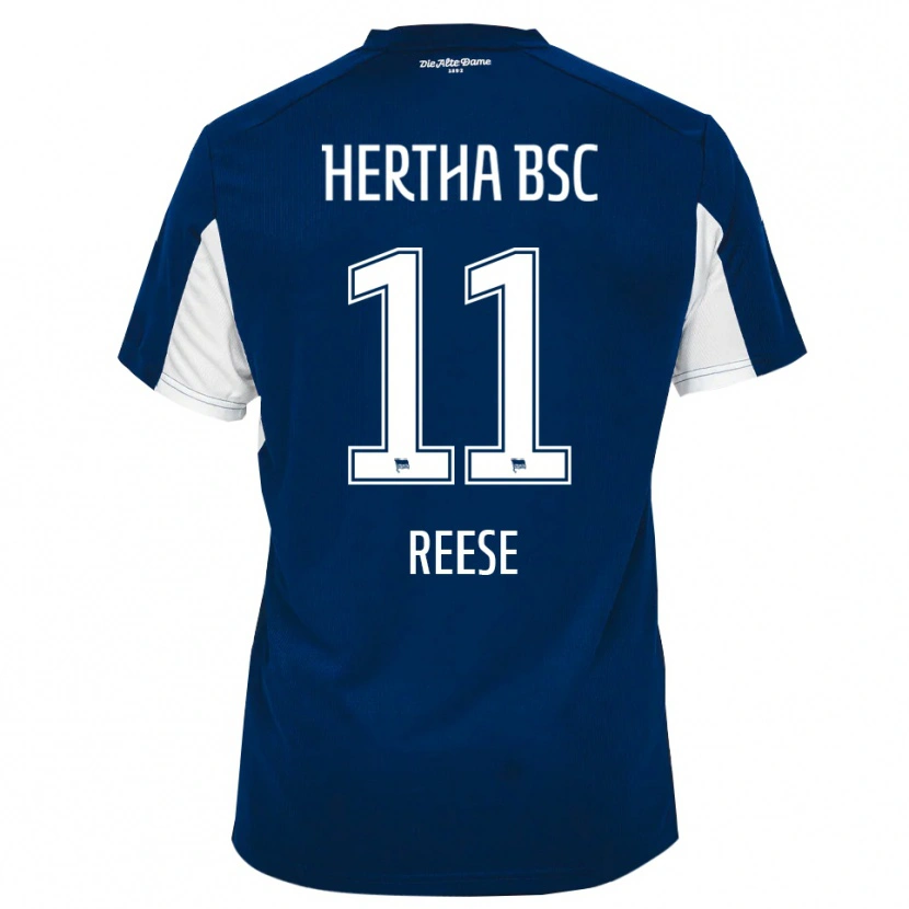 Danxen Niño Camiseta Fabian Reese #11 Blanco Azul 1ª Equipación 2025/26 La Camisa México