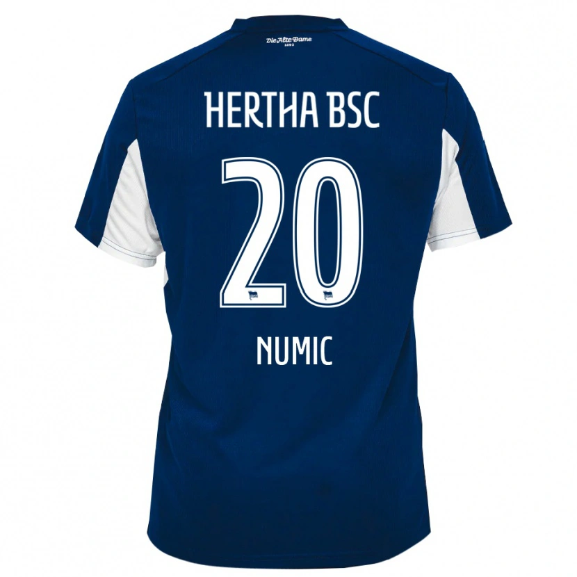 Danxen Niño Camiseta Amar Numic #20 Blanco Azul 1ª Equipación 2025/26 La Camisa México