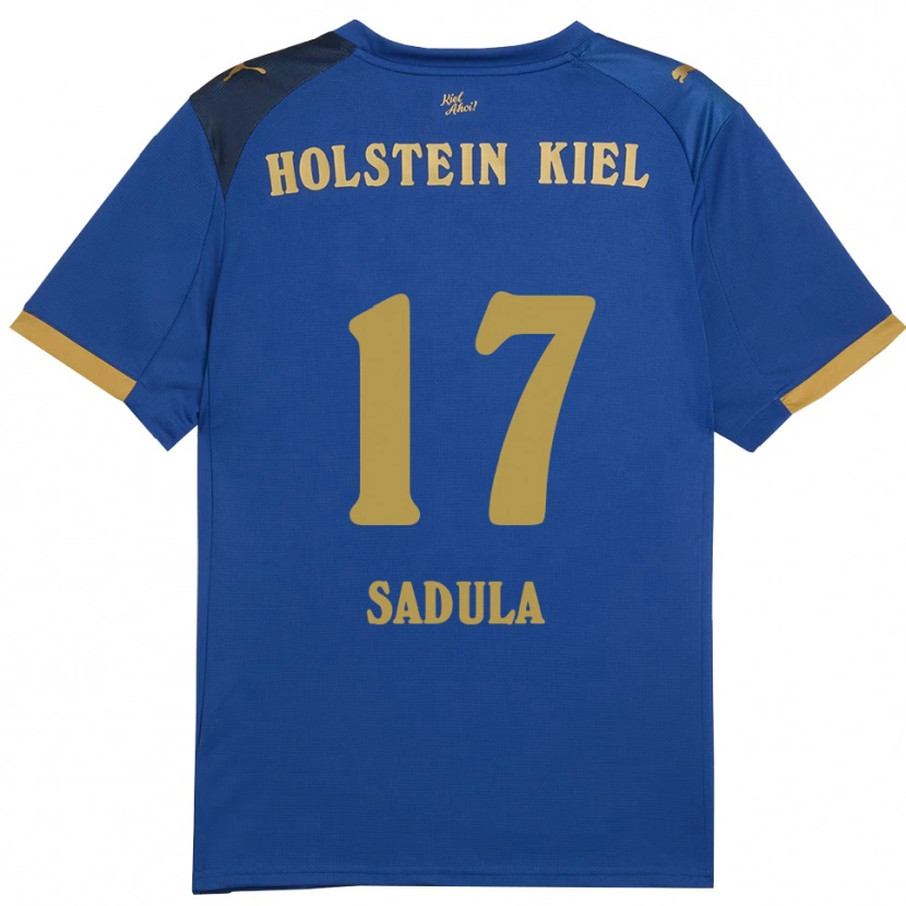 Danxen Niño Camiseta Orhun Sadula #17 Azul Dorado 1ª Equipación 2025/26 La Camisa México