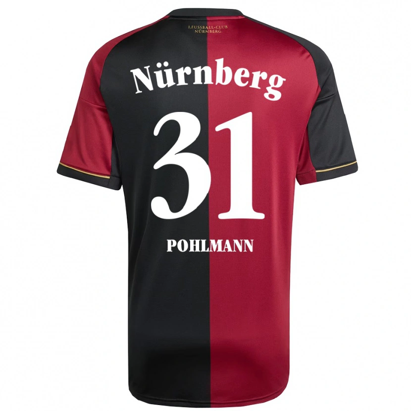 Danxen Niño Camiseta Lennart Pohlmann #31 Borgoña Negro 1ª Equipación 2025/26 La Camisa México