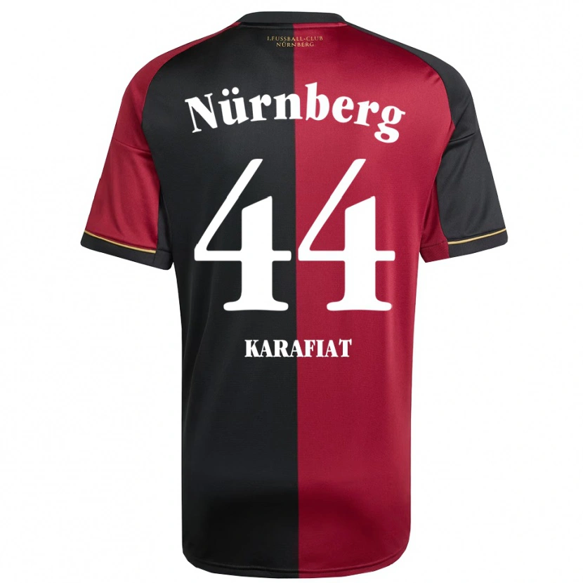Danxen Niño Camiseta Ondrej Karafiat #44 Borgoña Negro 1ª Equipación 2025/26 La Camisa México