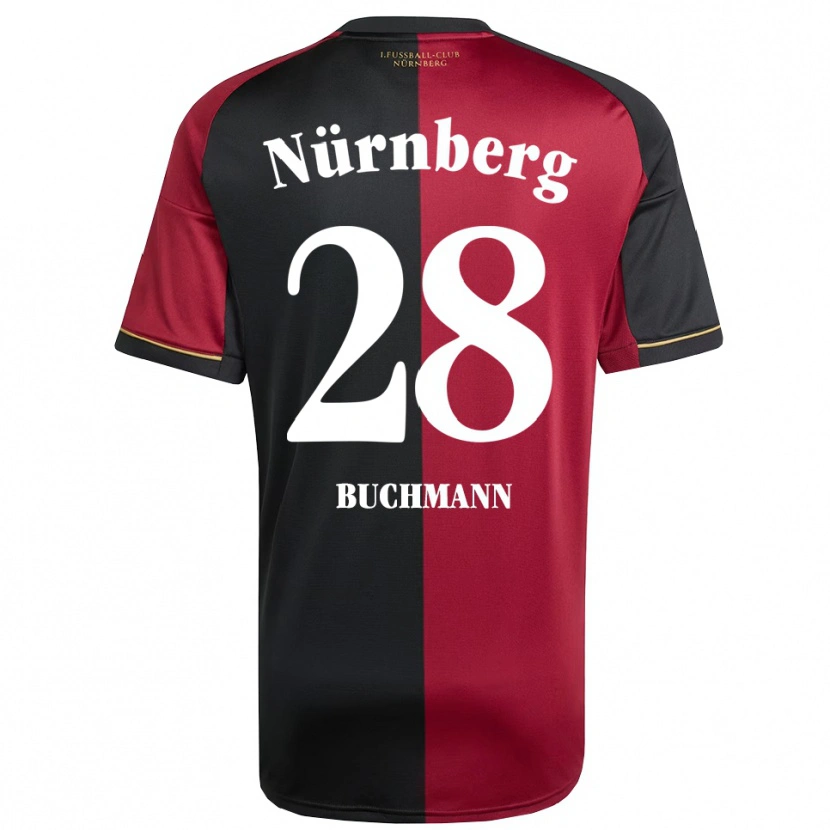 Danxen Niño Camiseta Tarek Buchmann #28 Borgoña Negro 1ª Equipación 2025/26 La Camisa México