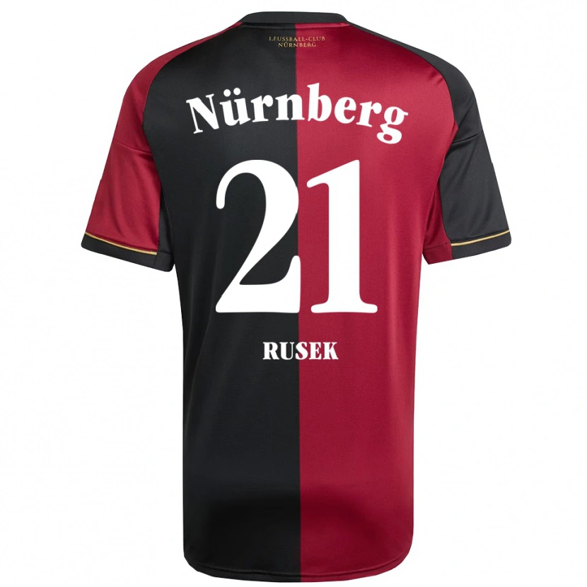 Danxen Niño Camiseta Larissa Rusek #21 Borgoña Negro 1ª Equipación 2025/26 La Camisa México