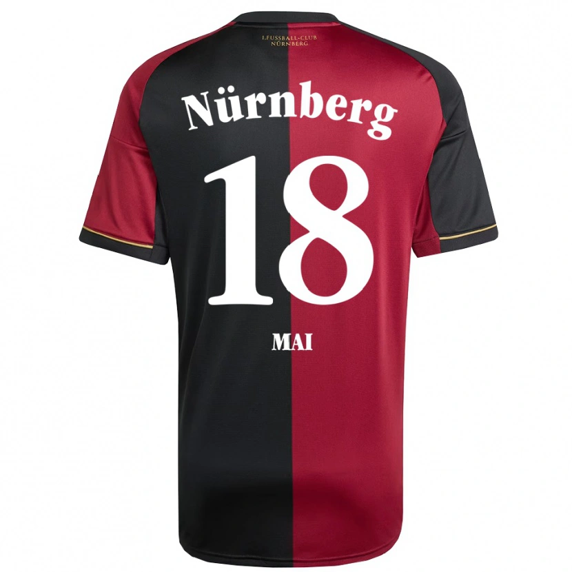Danxen Niño Camiseta Franziska Mai #18 Borgoña Negro 1ª Equipación 2025/26 La Camisa México