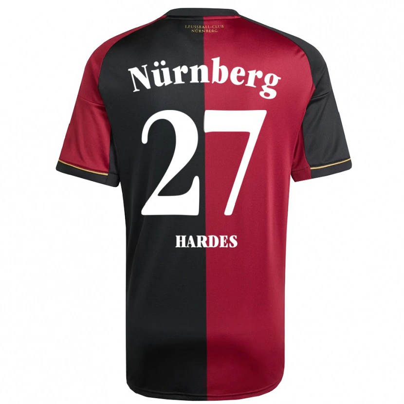 Danxen Niño Camiseta Aaron Hardes #27 Borgoña Negro 1ª Equipación 2025/26 La Camisa México