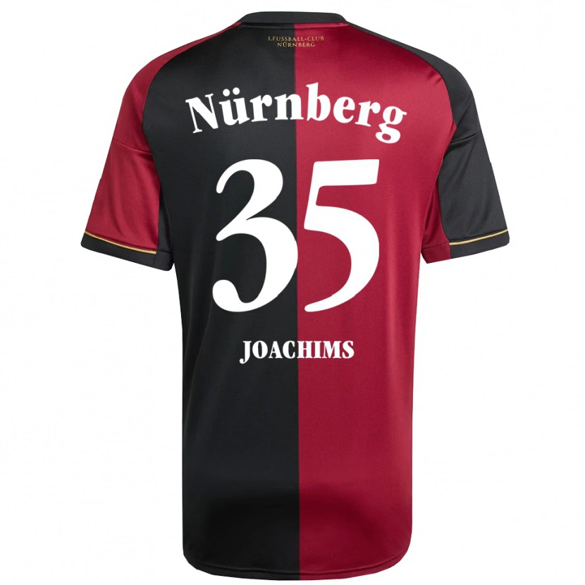 Danxen Niño Camiseta Simon Joachims #35 Borgoña Negro 1ª Equipación 2025/26 La Camisa México