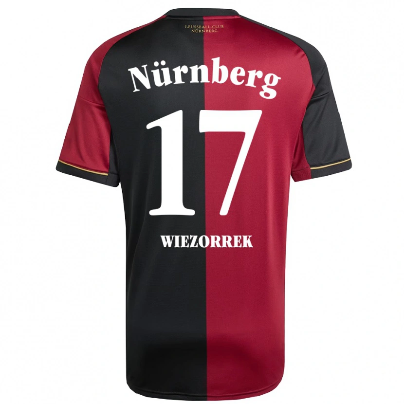 Danxen Niño Camiseta Moritz Wiezorrek #17 Borgoña Negro 1ª Equipación 2025/26 La Camisa México