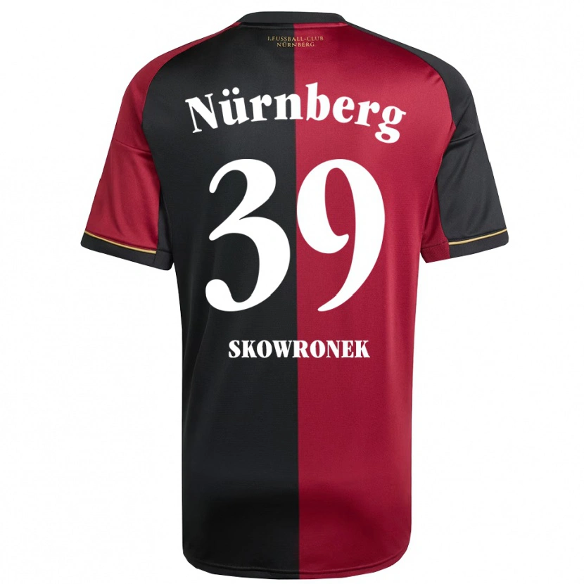 Danxen Niño Camiseta Joel Skowronek #39 Borgoña Negro 1ª Equipación 2025/26 La Camisa México
