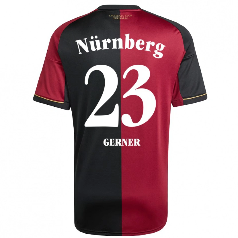 Danxen Niño Camiseta Lucas Gerner #23 Borgoña Negro 1ª Equipación 2025/26 La Camisa México