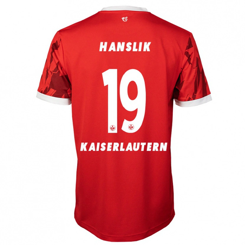 Danxen Niño Camiseta Daniel Hanslik #19 Rojo Blanco 1ª Equipación 2025/26 La Camisa México
