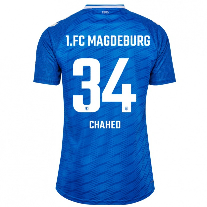 Danxen Niño Camiseta Tarek Chahed #34 Azul Blanco 1ª Equipación 2025/26 La Camisa México