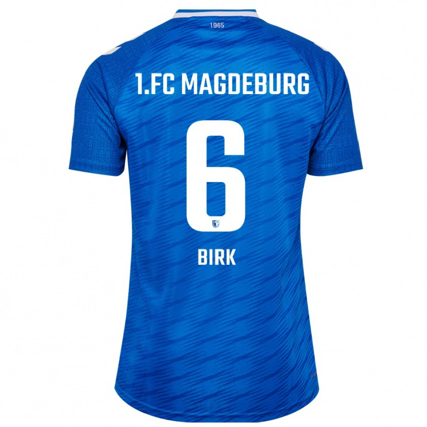 Danxen Niño Camiseta Timo Birk #6 Azul Blanco 1ª Equipación 2025/26 La Camisa México