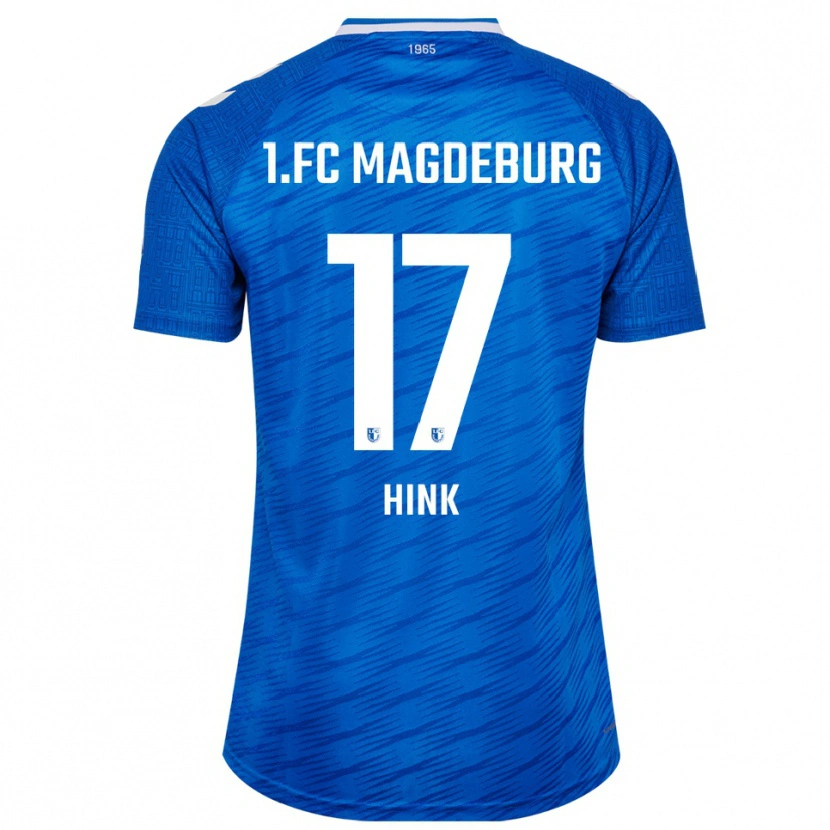Danxen Niño Camiseta Hector Hink #17 Azul Blanco 1ª Equipación 2025/26 La Camisa México