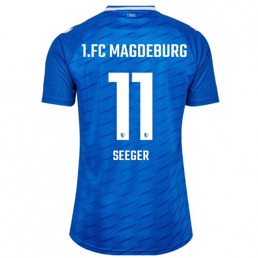 Danxen Niño Camiseta Ben Ekobena-Seeger #11 Azul Blanco 1ª Equipación 2025/26 La Camisa México