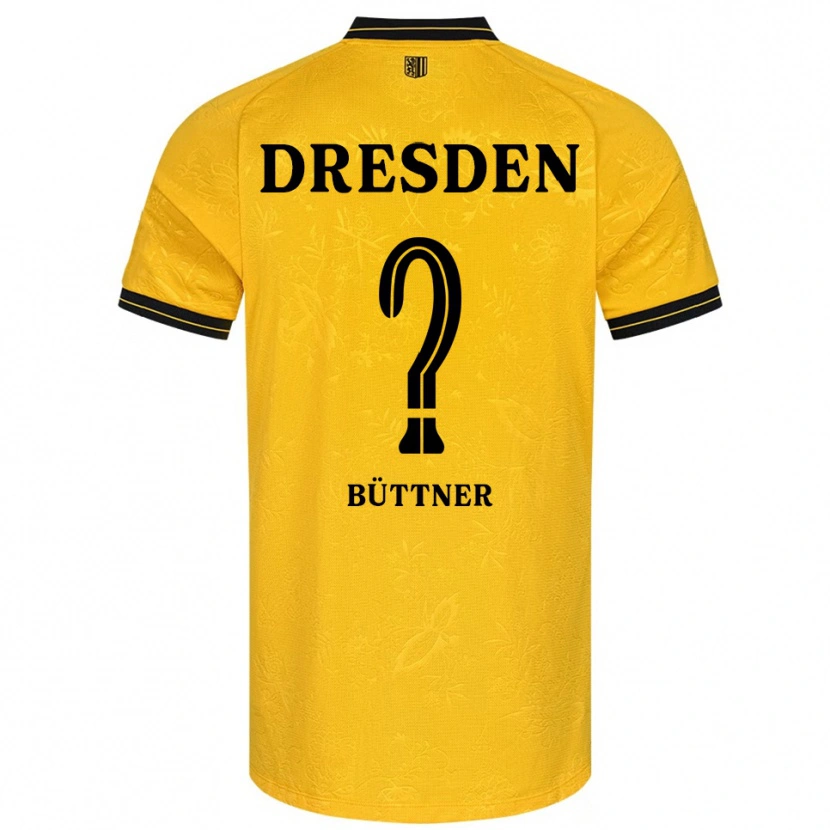 Danxen Niño Camiseta Lisa Büttner #0 Amarillo Negro 1ª Equipación 2025/26 La Camisa México