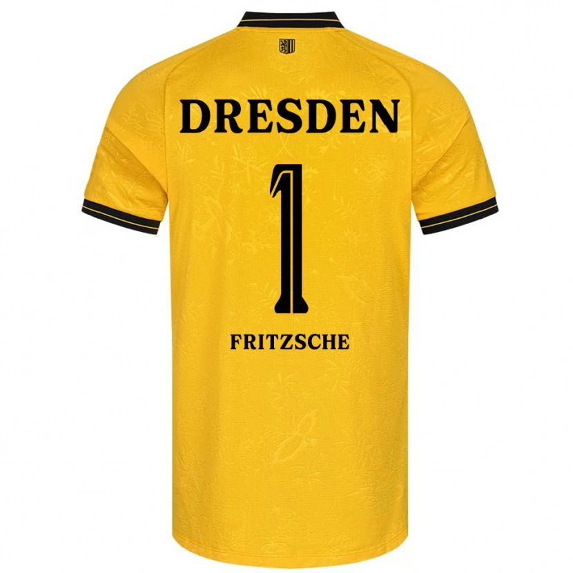 Danxen Niño Camiseta Maximus Fritzsche #1 Amarillo Negro 1ª Equipación 2025/26 La Camisa México
