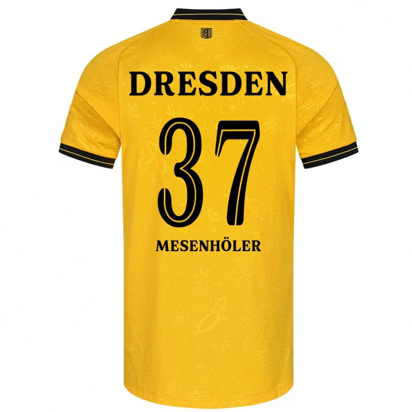 Danxen Niño Camiseta Daniel Mesenhöler #37 Amarillo Negro 1ª Equipación 2025/26 La Camisa México