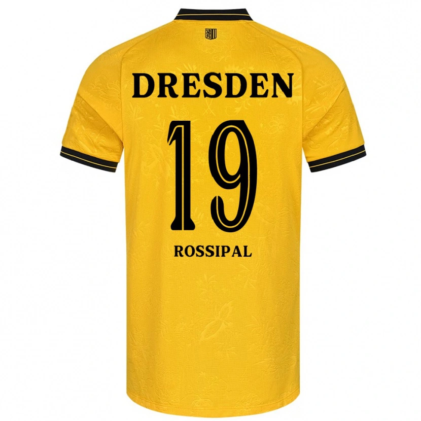 Danxen Niño Camiseta Alexander Rossipal #19 Amarillo Negro 1ª Equipación 2025/26 La Camisa México