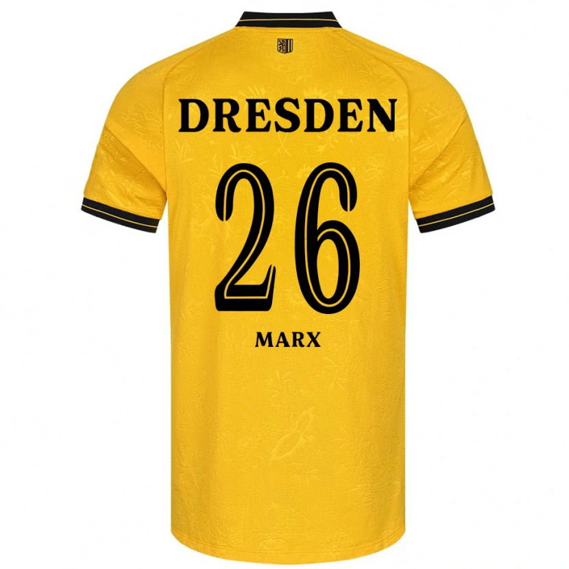 Danxen Niño Camiseta Jan-Hendrik Marx #26 Amarillo Negro 1ª Equipación 2025/26 La Camisa México