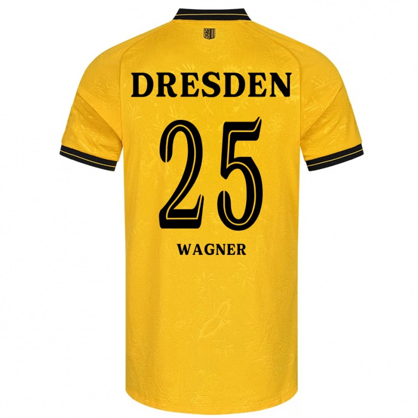 Danxen Niño Camiseta Noah Wagner #25 Amarillo Negro 1ª Equipación 2025/26 La Camisa México