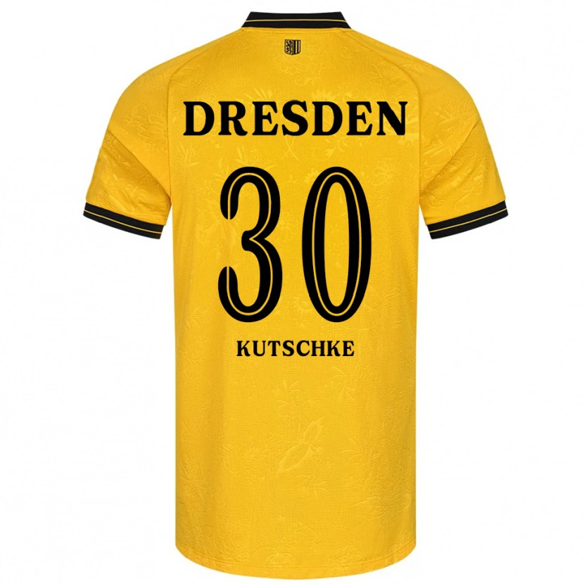 Danxen Niño Camiseta Stefan Kutschke #30 Amarillo Negro 1ª Equipación 2025/26 La Camisa México