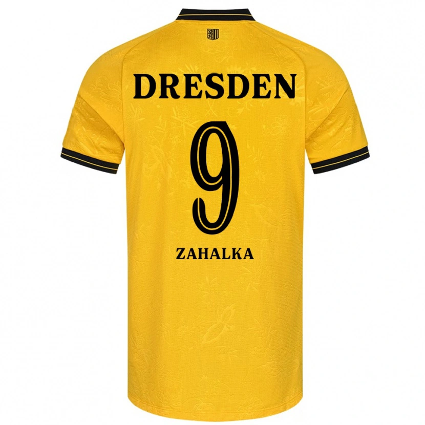 Danxen Niño Camiseta Filip Zahalka #9 Amarillo Negro 1ª Equipación 2025/26 La Camisa México