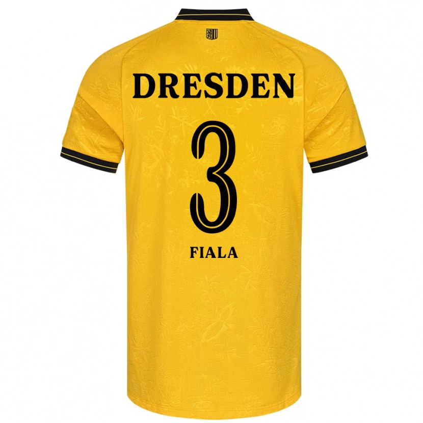 Danxen Niño Camiseta Matej Fiala #3 Amarillo Negro 1ª Equipación 2025/26 La Camisa México