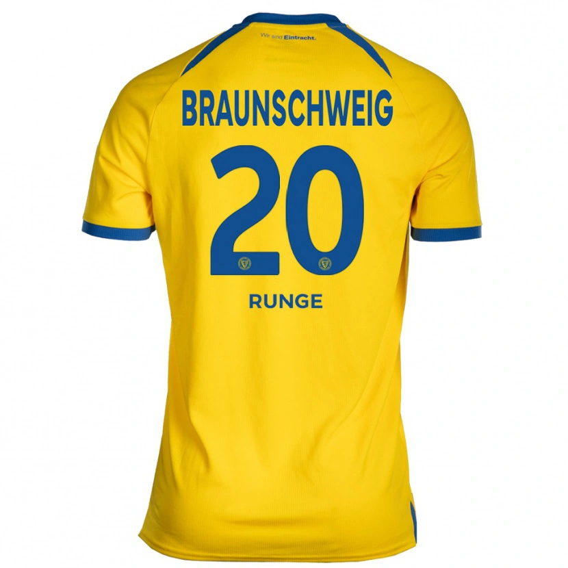 Danxen Niño Camiseta Mads Runge #20 Amarillo Azul 1ª Equipación 2025/26 La Camisa México