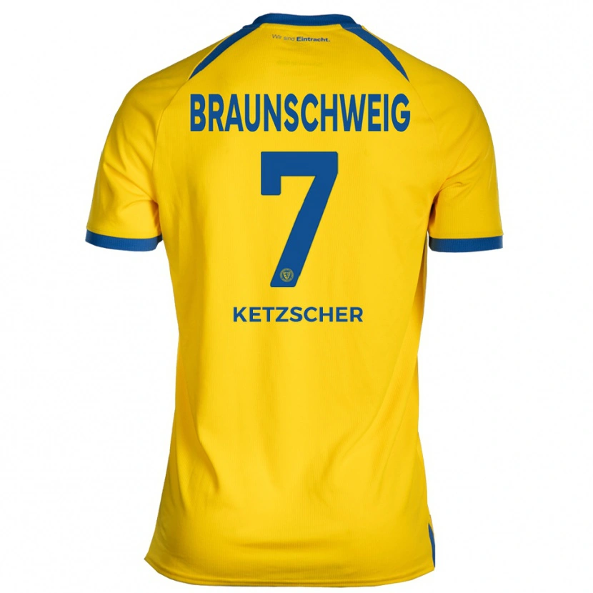 Danxen Niño Camiseta Mika Ketzscher #7 Amarillo Azul 1ª Equipación 2025/26 La Camisa México