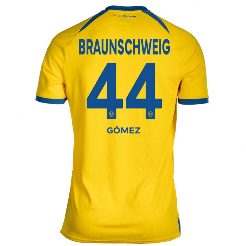 Danxen Niño Camiseta Johan Gómez #44 Amarillo Azul 1ª Equipación 2025/26 La Camisa México