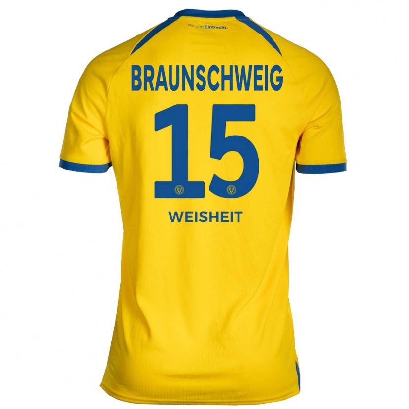 Danxen Niño Camiseta Noah Weisheit #15 Amarillo Azul 1ª Equipación 2025/26 La Camisa México