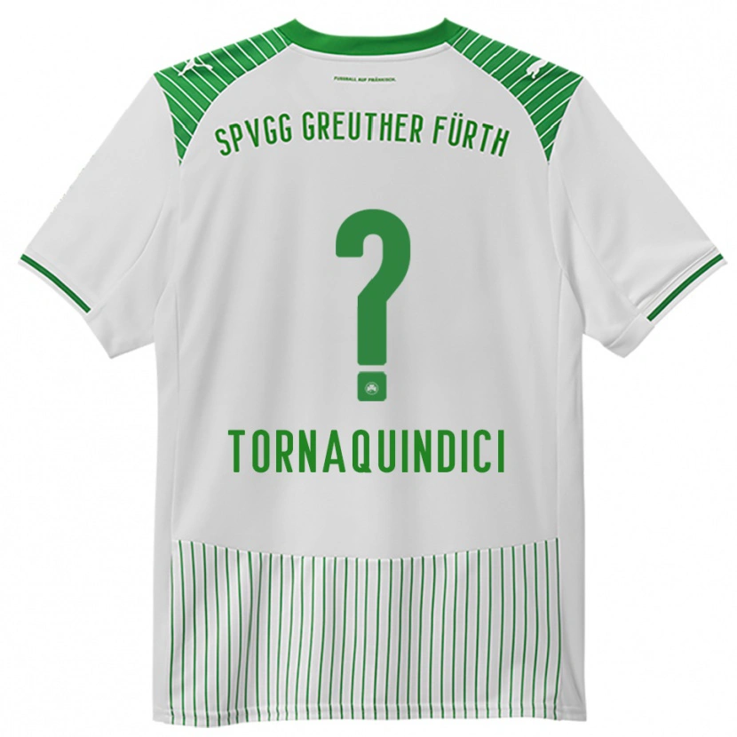 Danxen Niño Camiseta Aurora Tornaquindici #0 Blanco Verde 1ª Equipación 2025/26 La Camisa México