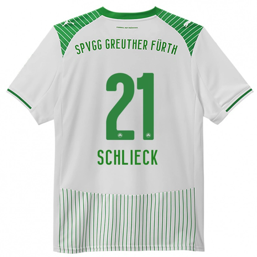 Danxen Niño Camiseta Timo Schlieck #21 Blanco Verde 1ª Equipación 2025/26 La Camisa México