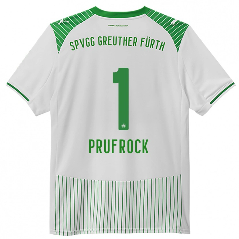 Danxen Niño Camiseta Silas Prüfrock #1 Blanco Verde 1ª Equipación 2025/26 La Camisa México