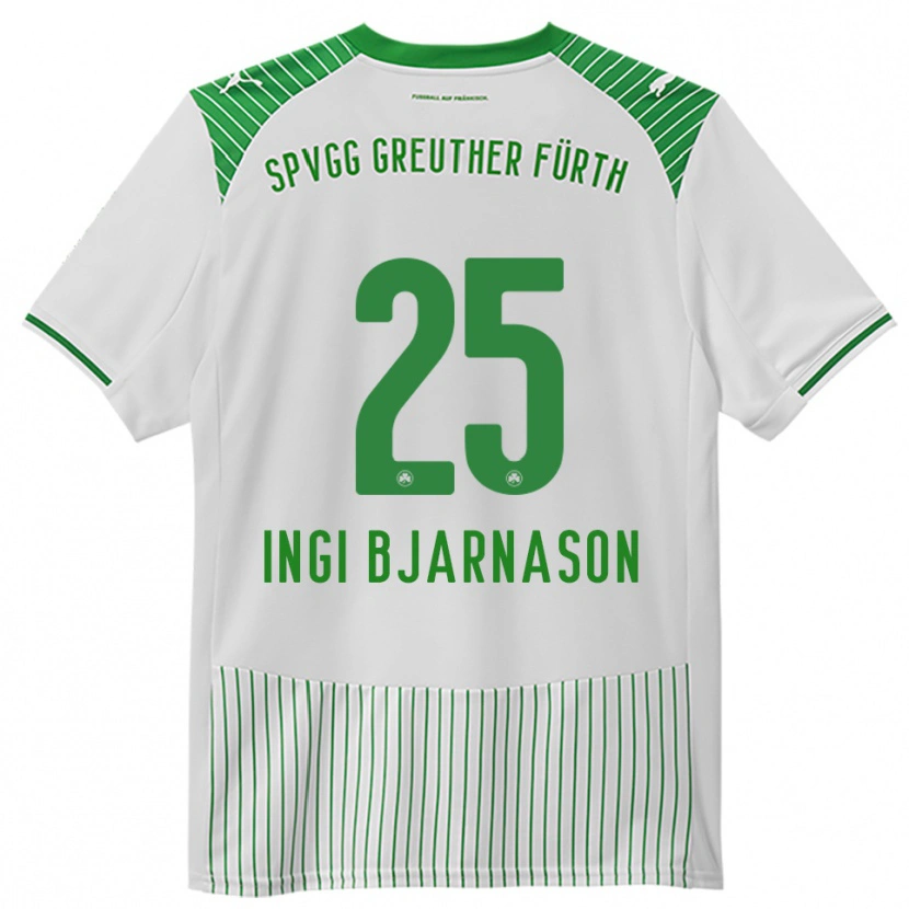 Danxen Niño Camiseta Brynjar Ingi Bjarnason #25 Blanco Verde 1ª Equipación 2025/26 La Camisa México