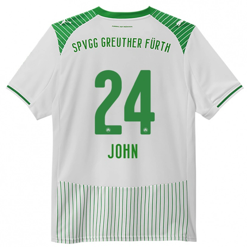 Danxen Niño Camiseta Marco John #24 Blanco Verde 1ª Equipación 2025/26 La Camisa México