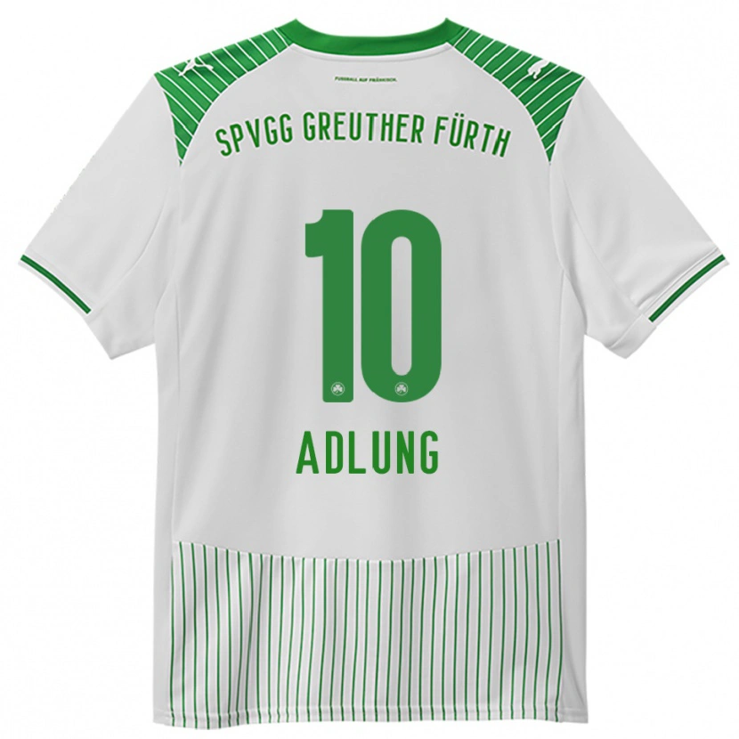 Danxen Niño Camiseta Daniel Adlung #10 Blanco Verde 1ª Equipación 2025/26 La Camisa México