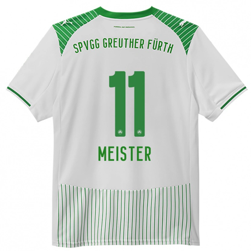 Danxen Niño Camiseta Christoph Meister #11 Blanco Verde 1ª Equipación 2025/26 La Camisa México