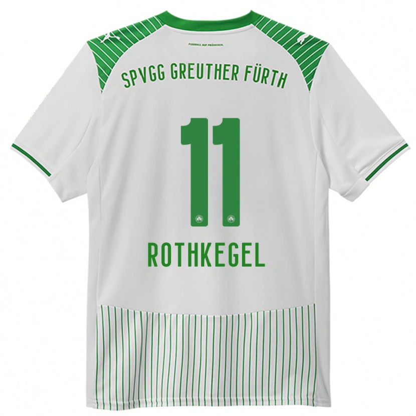 Danxen Niño Camiseta Henri Rothkegel #11 Blanco Verde 1ª Equipación 2025/26 La Camisa México